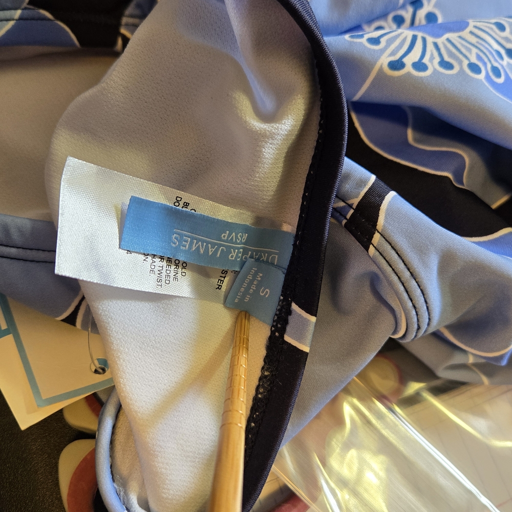 Draper James Blue Floral One Piece Swimsuit - Picture 7 of 8